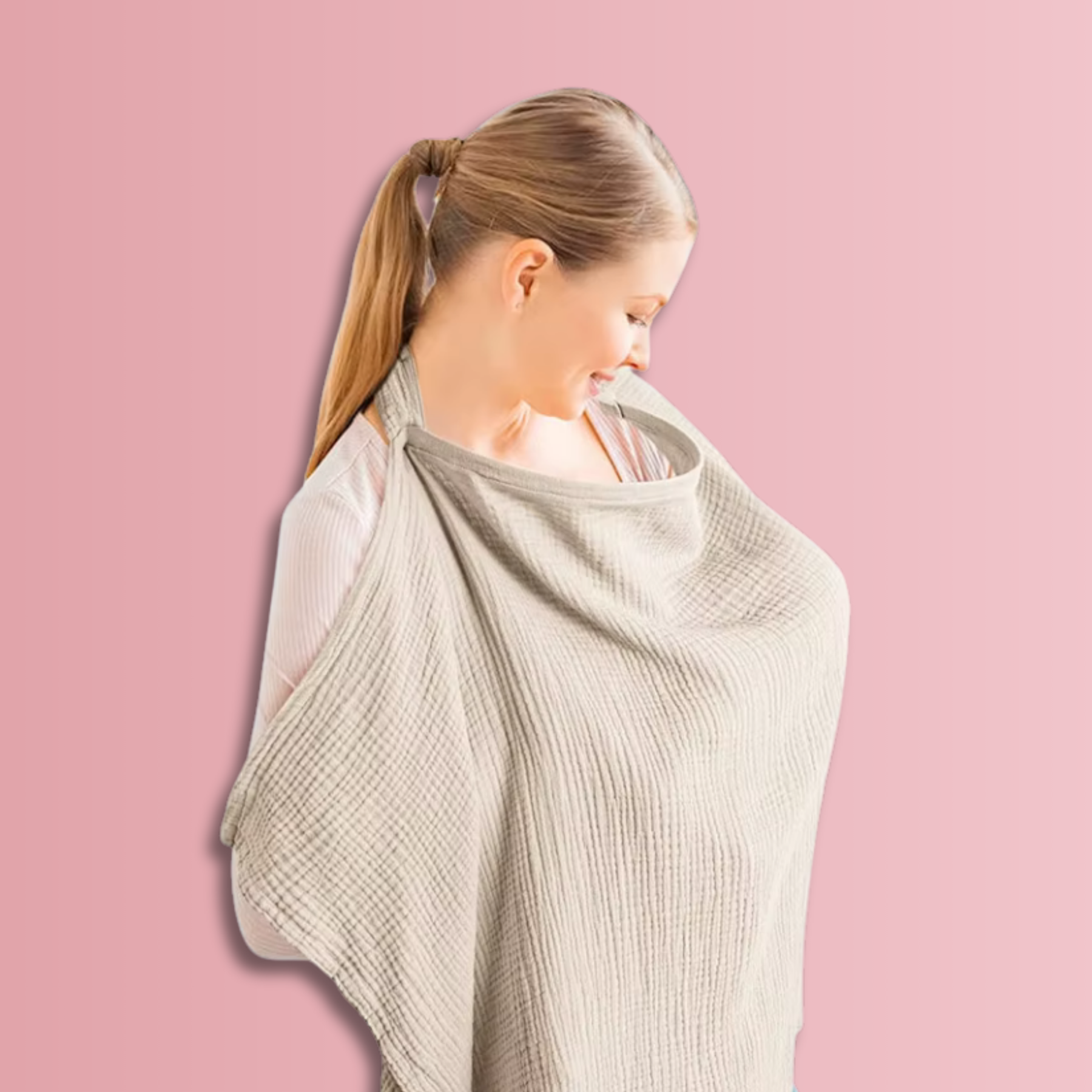 Stillbezug Für Babys - Musselin Stilltuch Mit Verstellbarem Riemen